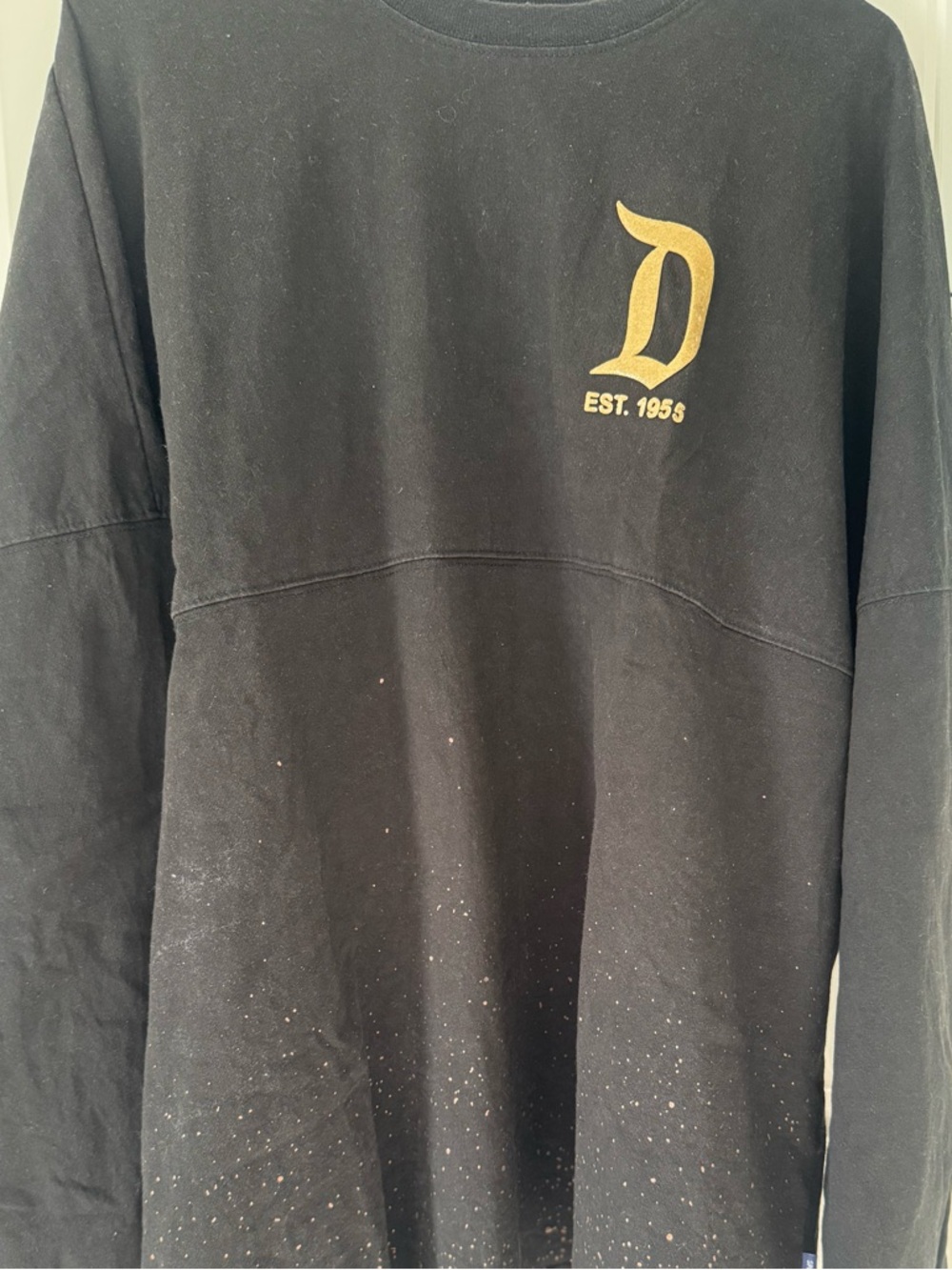 Disneyland Logo Spirit Jersey for Adults – Black/Gold